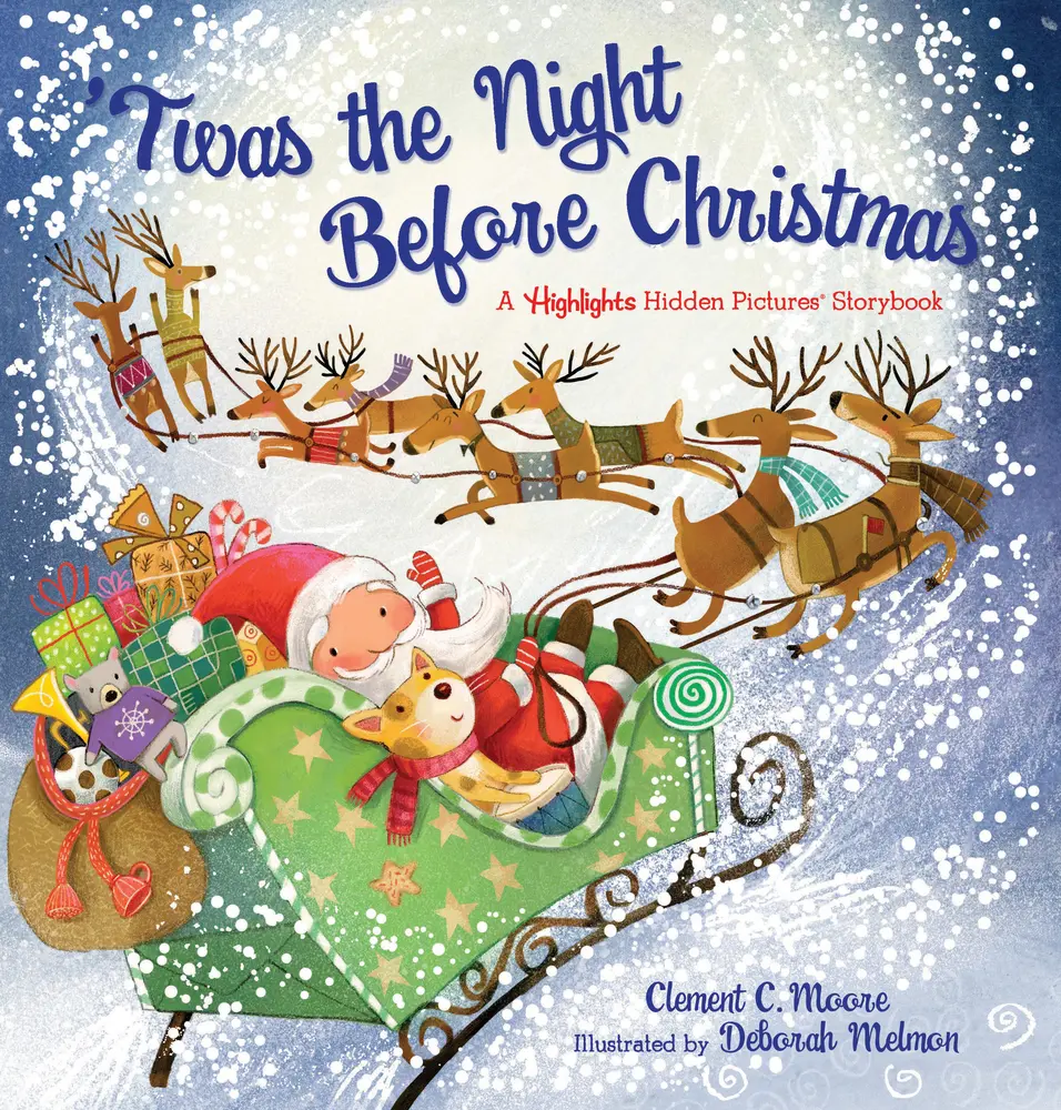 USED Book - 'Twas the Night Before Christmas: Read-Aloud Christmas Storybook for Families with a Seek-And-Find Twist, Christmas Picture Book with Over 120 Hidden by Moore, Clement C. (Hardcover) - english