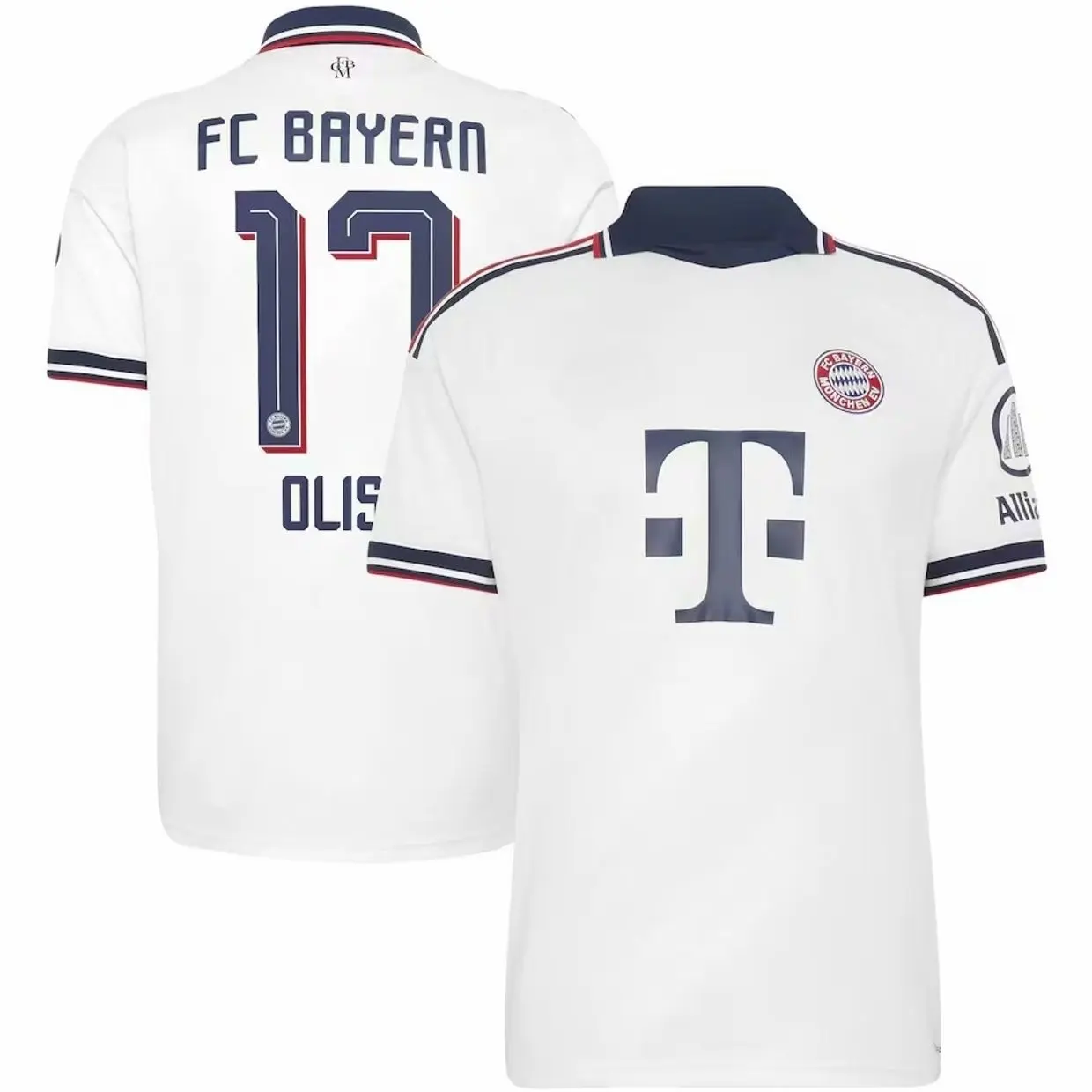 Unisex Soccer Jersey Olise 17 Bayern Munich 2026/27 Away Replica Jersey - White