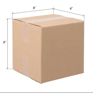 8x8x8" Corrugated Boxes (50 Pack)