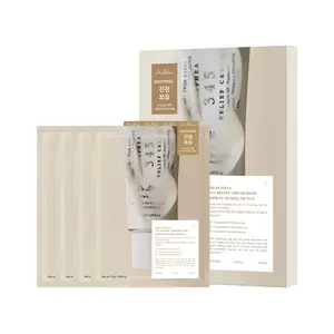 [Dr.Althea] 345 Cream Mask (4ea) - Face Mask for Hydration & Skin Barrier Care, Daily Soothing Recovery and Blemish Care with Niacinamide & Tea Tree Leaf Water, Vegan