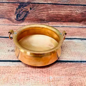 Copper Khadkulo Urlis Tama Bhada Copper Pot Vessel for Puja Home Decor Rituals ( not for cooking)
