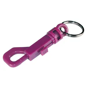 Hillman Metal/Plastic Assorted Clips/Snap Hooks Key Chain (Pack of 5).