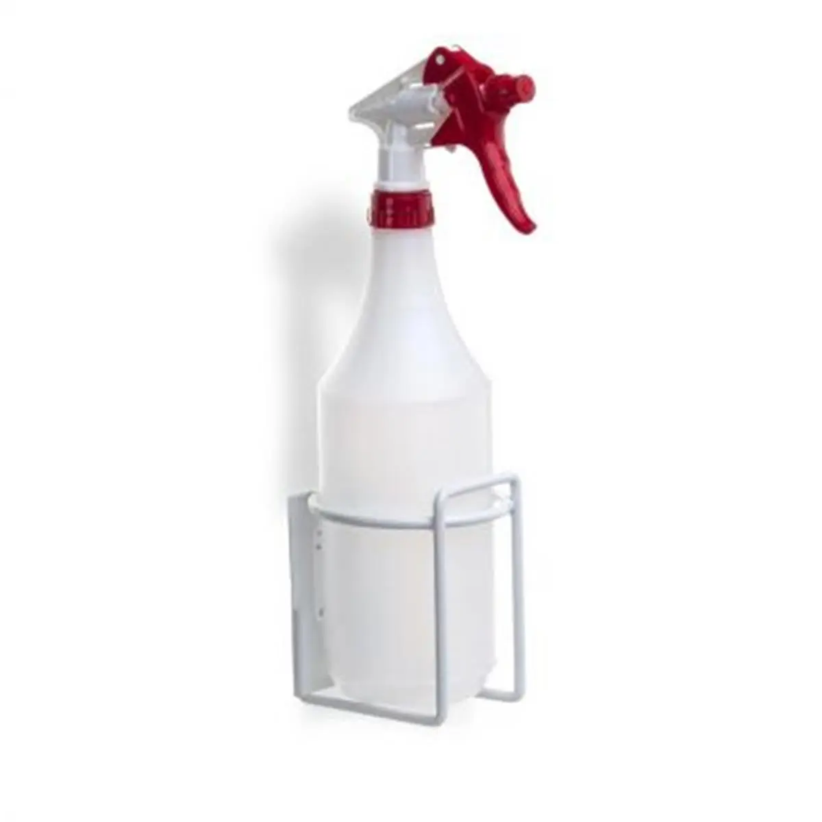 212 MAIN Model 4073 White Small Bottle Rack - Sturdy Bathroom Organizer, Holds Plunger Spray Items, Fits Any Bottle Diameter 3.5 in & Under, Any Bottle Diameter 3.5 & Under