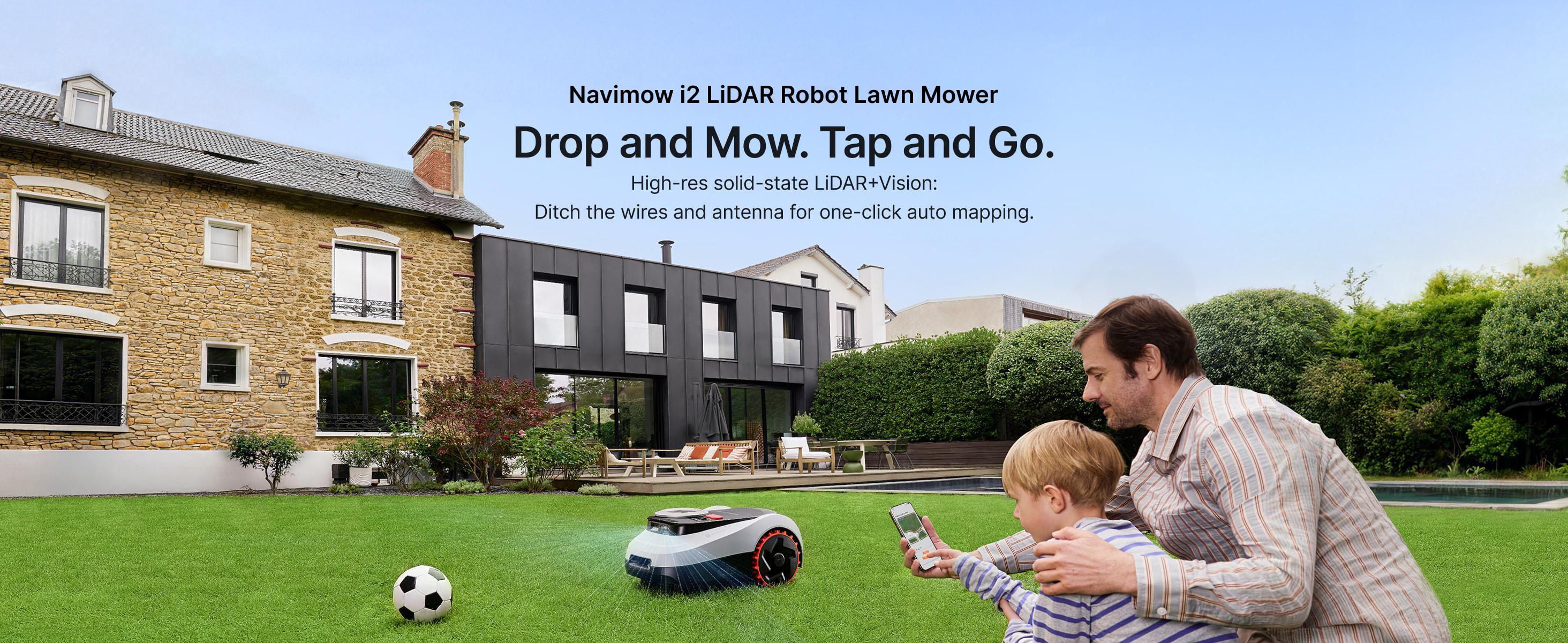 Segway Navimow i215 LiDAR Robot Lawn Mower, Wire Free Robotic Lawn Mower for 0.37 Acre, LiDAR & Vision Dual Fusion, Auto Mapping, Off-Road Wheels for 45% Slopes, Quiet 59 dB(A) Mowing zero  turn  mower summervibes