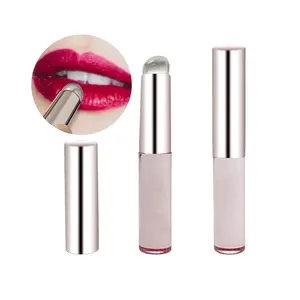 CHRISTMAS GIFT  2-Pack Silicone Lip Brush Set for Precise Lipstick and Gloss Application – Ideal for Lip Balm, Concealer, and Makeup Blending (White) Cosmetic Glossy