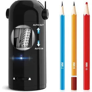 Electric Pencil Sharpener for Colored Pencils 7-11.5mm, Robot Pencil Sharpener, Fully  Rechargeable Hands-Free Pencil Sharpener for Large Pencils, Home, Classroom,  Operated