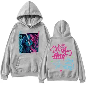 Arcane Power Jinx Double-Sided Graffti Basic Hoodie Streetwear