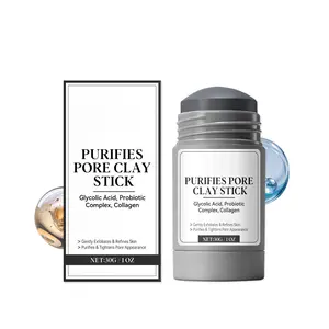 Pore Purifying Clay Mask Stick, Gentle Deep Cleansing & Hydrating Mud Mask for Blackheads, Mess-Free Refreshing Skincare