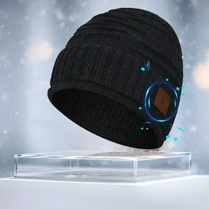 New Wireless Beanie Hat for Men Gifts - Gifts ldeas for TeenageBoys Teen Girls| Stocking Stuffer for Men Women AdultsTeen Boys| Cool Tech for Gamer Wireless Beanie Music HatWireless with Headphones