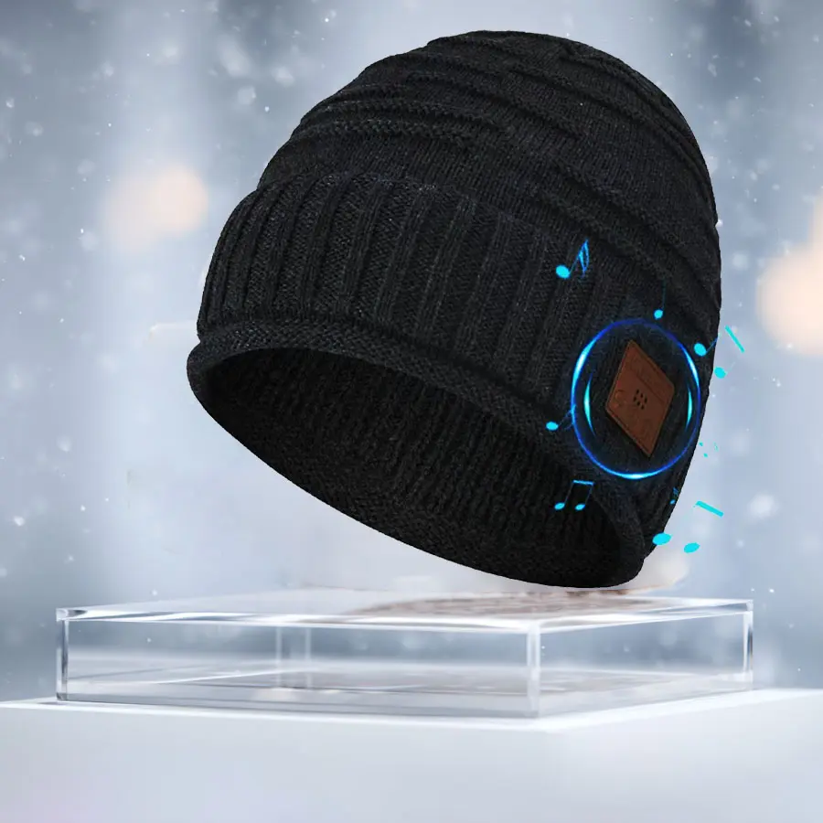 New Wireless Beanie Hat for Men Gifts - Gifts ldeas for TeenageBoys Teen Girls| Stocking Stuffer for Men Women AdultsTeen Boys| Cool Tech for Gamer Wireless Beanie Music HatWireless with Headphones
