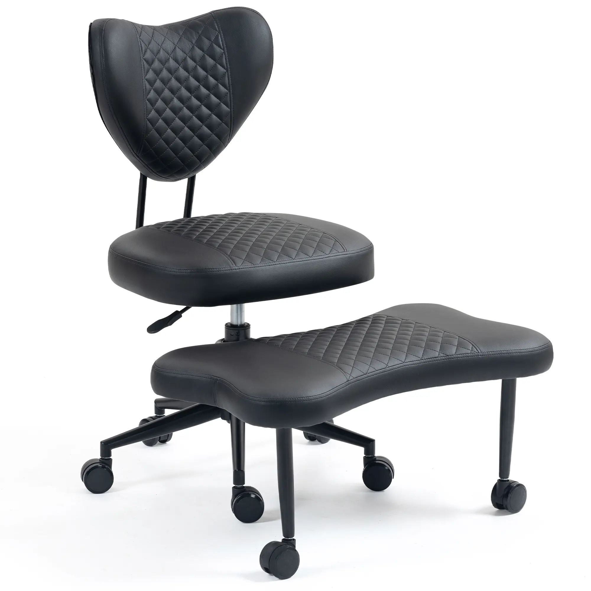 DOMISO Meditation Chair, An Ergonomic Cross-legged Seating Chair with Lumbar Support and A Height-adjustable Seat Cushion