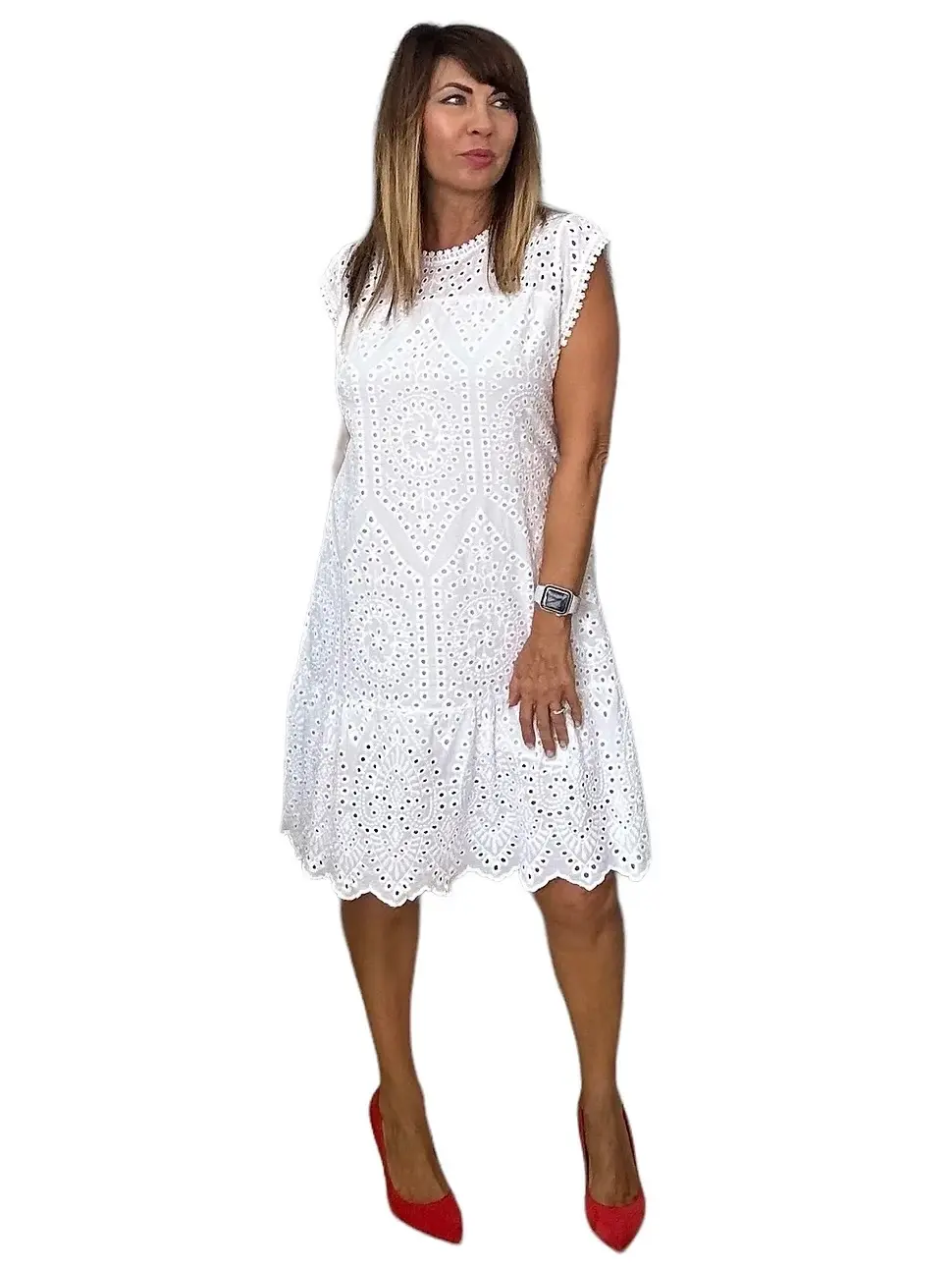 M made in Italy woven dress Casual Cotton