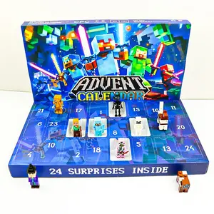 Christmas Countdown Toy Set, Creative Building Block, My World, 24 Days Digital Calendar, Holiday Gift, Festive Decoration