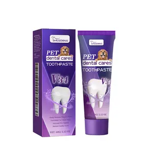 Pet Toothpaste V34 - Fresh breath, Eliminates bad breath, Removes Tartar, Cleans dog and cat mouths