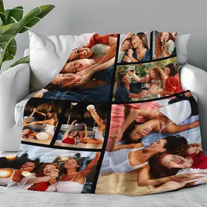 Custom Blanket with Photos,Personalized Valentine's Day Blanket for Boyfriend, Girlfriend, Wife,Husband,Customized Picture Throw Blanket Gifts for Anniversaries Birthday Wedding A