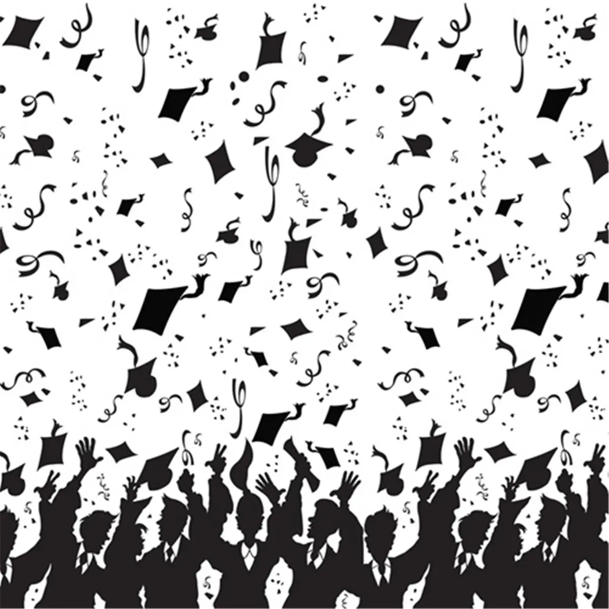 DDI 1906216 Graduation Backdrops & Banners, 4x30 ft Graduation Party Backdrop Case of 6