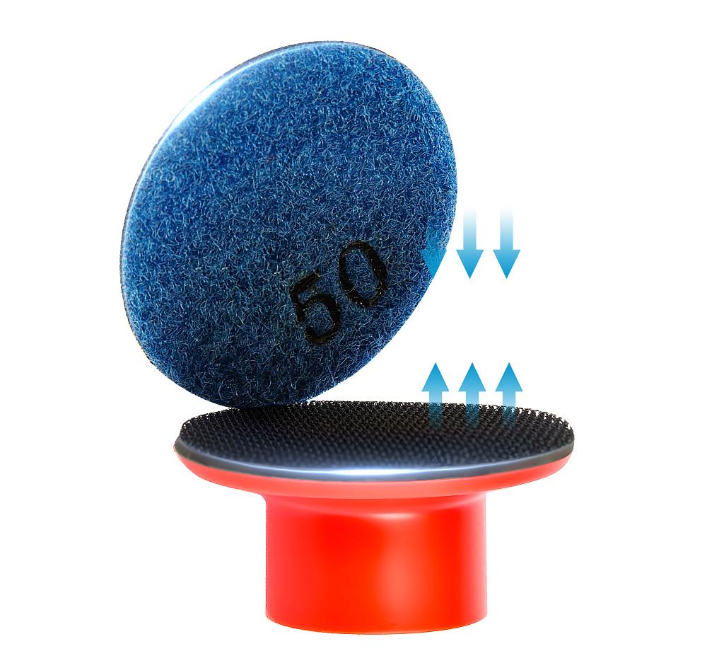 LOZLIN 8PCS/Set 2" Diamond Dry Grinding Pads - Marble Granite & Stone Polishing & Restoration Tools for Angle Grinding Wheel 50-3000 Grit Abrasive Sheets