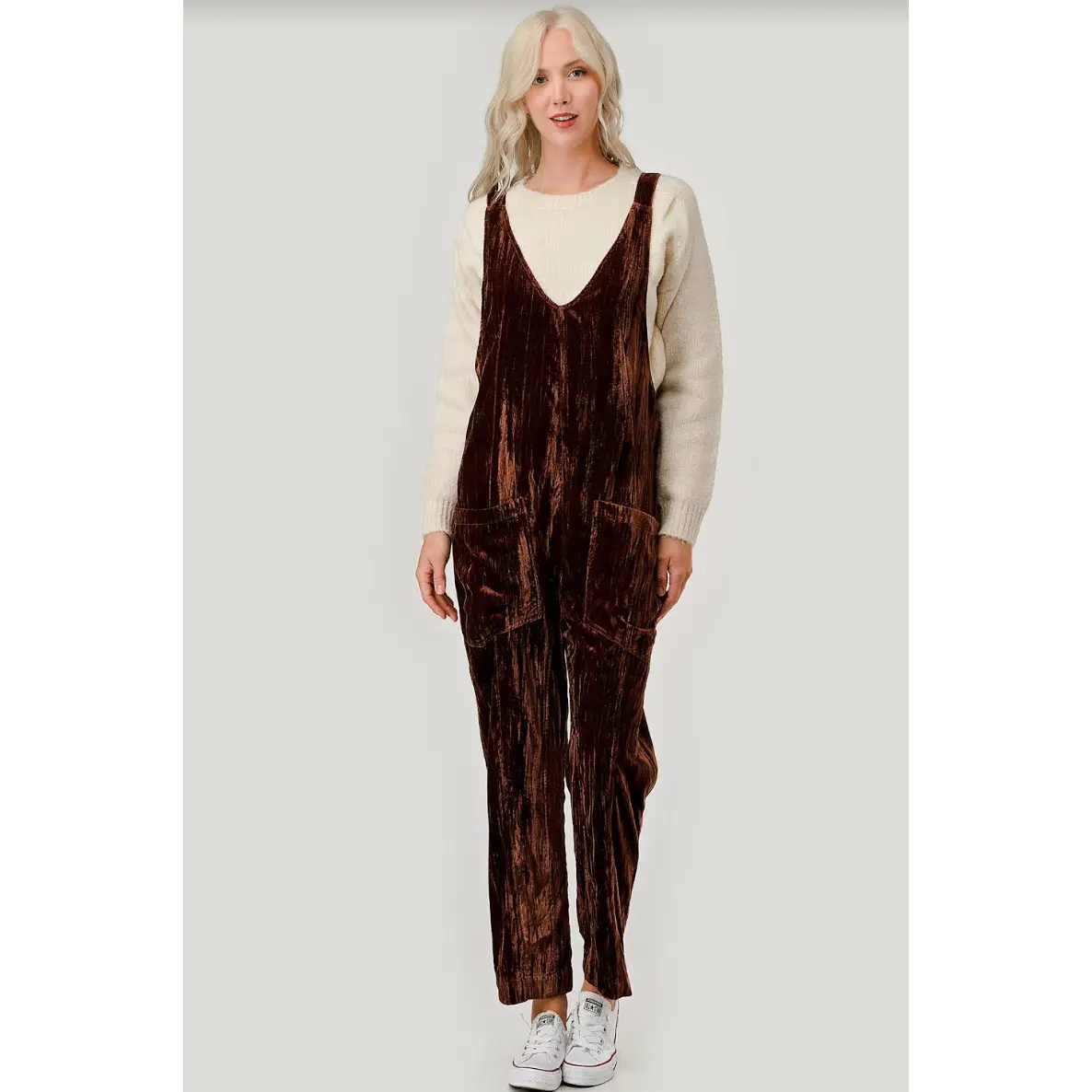 Crushed Velvet Jumpsuit