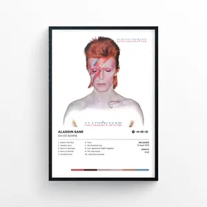 David Bowie - Aladdin Sane Poster Print Album Cover Artwork Poster