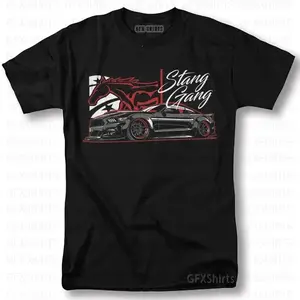 Stang Gang Shirt Ford Mustang Performance Street Race Graphic Design T-Shirt