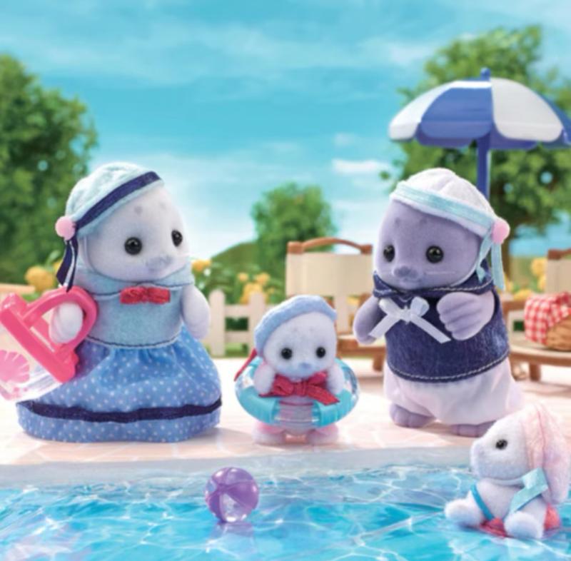 Calico Critters Sylvanian Families Seal Family FS-51 Set