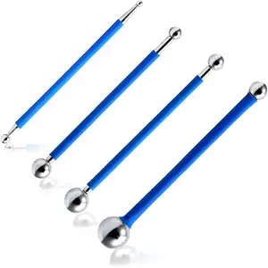 Concrete Countertop Caulking Tool, Ball Tile Caulk Finishing Tool, Tile Grout Coating Pressing Tools, Double Steel Pressed Ball for Bathroom