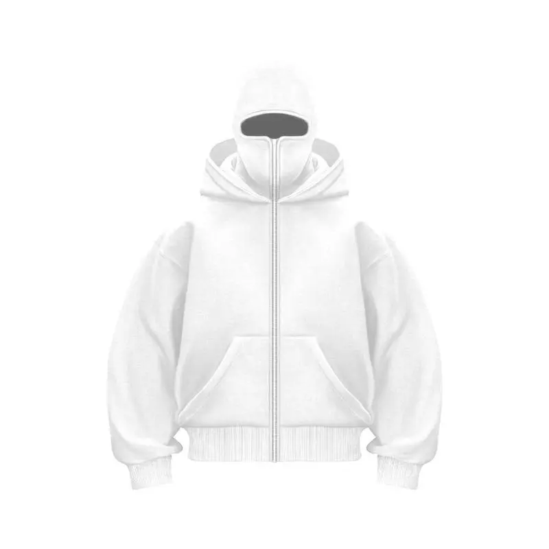 Jacket Zip Up Fashion Double Layer Hoodie Hip Hop Outerwear Jacket  Clothing for Men and Women