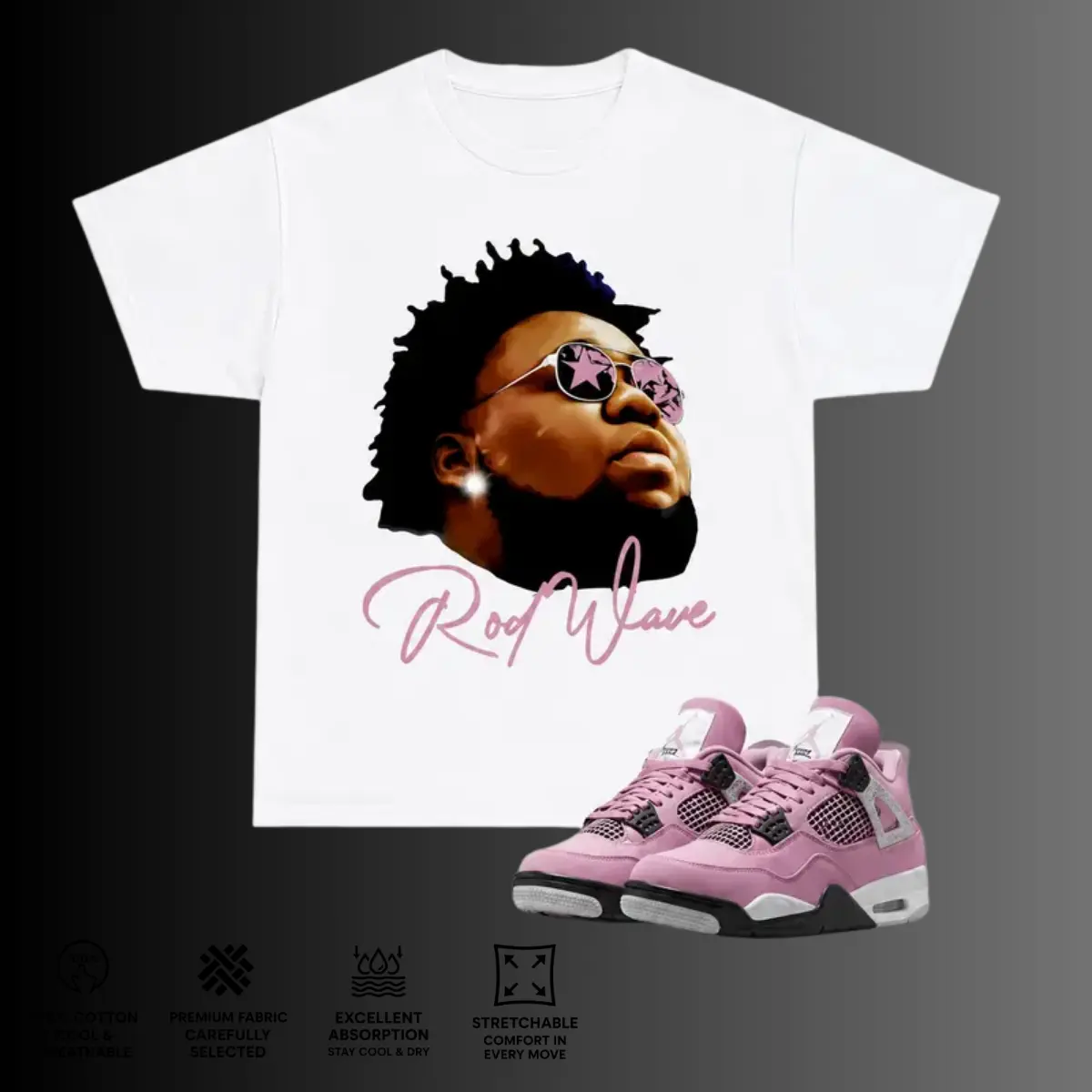 Rod Wave Don't Look Down Tour 2026 Shirt ,Rod Wave Tour Dates T-Shirt,Double Sided Concert Graphic Tee, Rap Music Merch, Unisex Cotton Shirt, Gift for Fans
