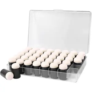 40 Pieces Sponge Daubers W/Storage Case Great for Applying Ink Chalk Paint and More to Your Projects Fits Over The Finger and Makes Blending Accuracy Easier