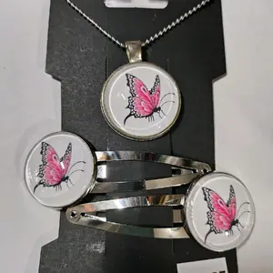 Necklace and Matching HairClips