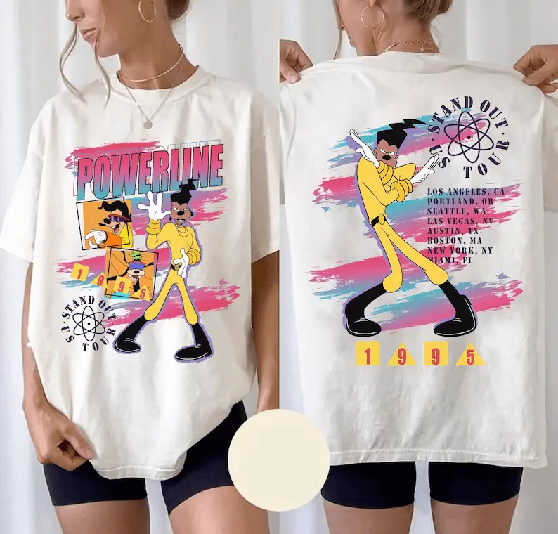 Powerline Stand Out World Tour 1995 Retro T-Shirt, Family Matching Shirt, WDW Birthday Gift