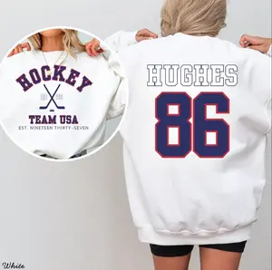 Adult & Youth Custom Team USA Hockey Sweatshirt, Jack Hughes #86 T-Shirt, 2026 Winter Games, Vintage American Ice Hockey Shirt, Retro Varsity Sports Fan Gift