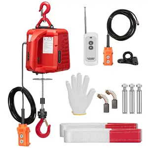 VIVOHOME 3-in-1 Electric Hoist, Powerful 110V Portable Winch with 1100Lbs Loading Capacity, 40ft Lifting Height, and Overload Protection, Perfect for Garage, Warehouses, and Factories