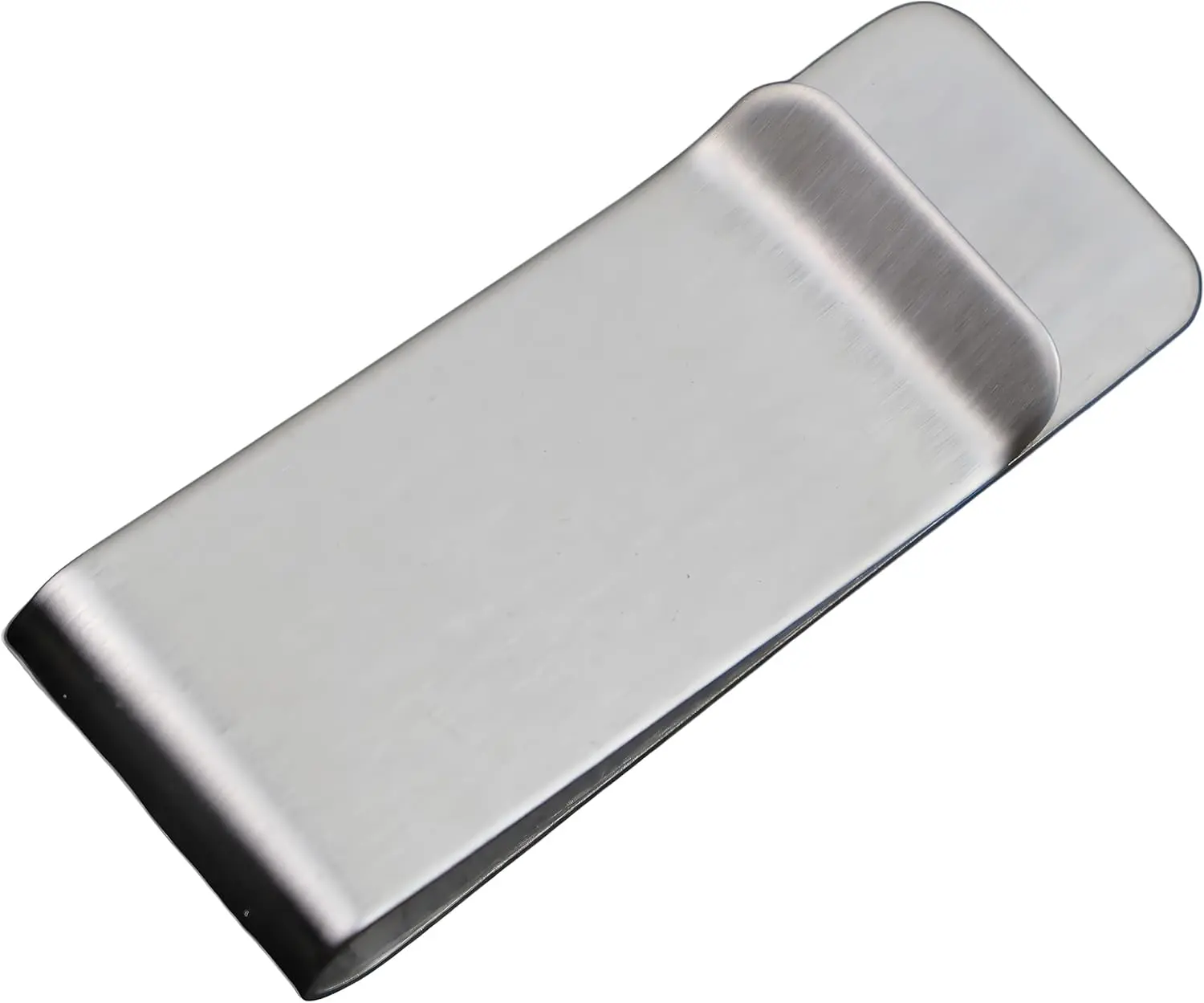 Men's Small Slim Stainless Steel Money Clip - 2-Inch Pocket Credit Business Card Holder Cash Wallet