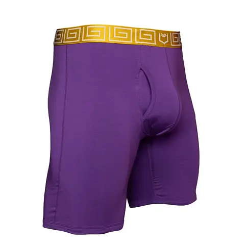 SHEATH V Men's 8" Boxer Briefs – Dual Pouch Compression Underwear, Moisture-Wicking & Anti-Chafe for Gym, Running & Training