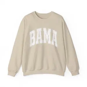 Bama Sweatshirt OG Faded Vintage Aesthetic Varsity Style Crewneck Cute Cozy Retro Style Distressed Bama Crewneck Alabama Unisex Sweatshirt