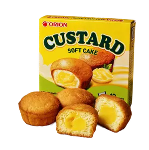 ORION Soft Custard Cream Cakes - Korean Dessert, 12 Pieces, 9.73oz ORION Soft Custard Cream Cakes - Korean Dessert, 12 Pieces, 9.73oz