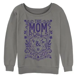 Junior's Dungeons & Dragons Mother's Day This Mom Rolls Sweatshirt