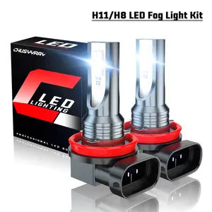 For Ford Fusion 2006 2007 2008 2009 2010 2011 2012 2013 2014 2015 2016  2X LED Fog Light Bulbs H8 H11 Fog Light Bulb White Offroad Lighting System Replacement Car Accessories