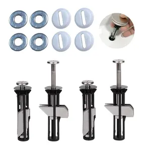 Universal Toilet Seat Bolt Kit,Screws Quick Release Easy Install Toilet Seat Replacement Parts Toilet Cover Maintenance Fixing Accessories,2 Set