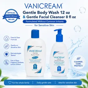 Vanicream Sensitive Skin Duo Bundle | Gentle Body Wash + Facial Cleanser