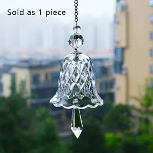 1Pc Crystal Wind Chime Sun Catcher, Glass Hanging Ornament for Window & Home Decor