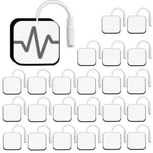TENS Unit Replacement Pads, Electrodes with 2mm Pin Connector Lead Wires, Electrode Pads for TENS Machine, Personal Care Appliances