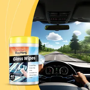 Rayhong Auto Glass Cleaning Wipes Glass Mirror Anti-fog Renovation Oil Removal Universal Cleaning Wipes