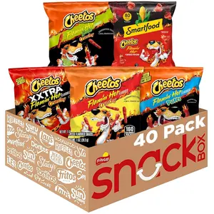 Cheetos Cheese Flavored Snacks, Flamin' Hot Mix Variety Pack, (Pack of 40)