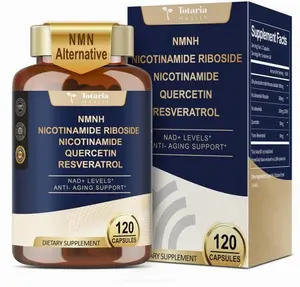 NMNH 500mg (Dihydronicotinamide Mononucleotide), Premium NMN Alternative Supplement w/Niacinamide (Vitamin B3), Quercetin, Trans-Resveratrol, for NAD+, Skin Cell, Anti-Aging & Energy, 120 Ct