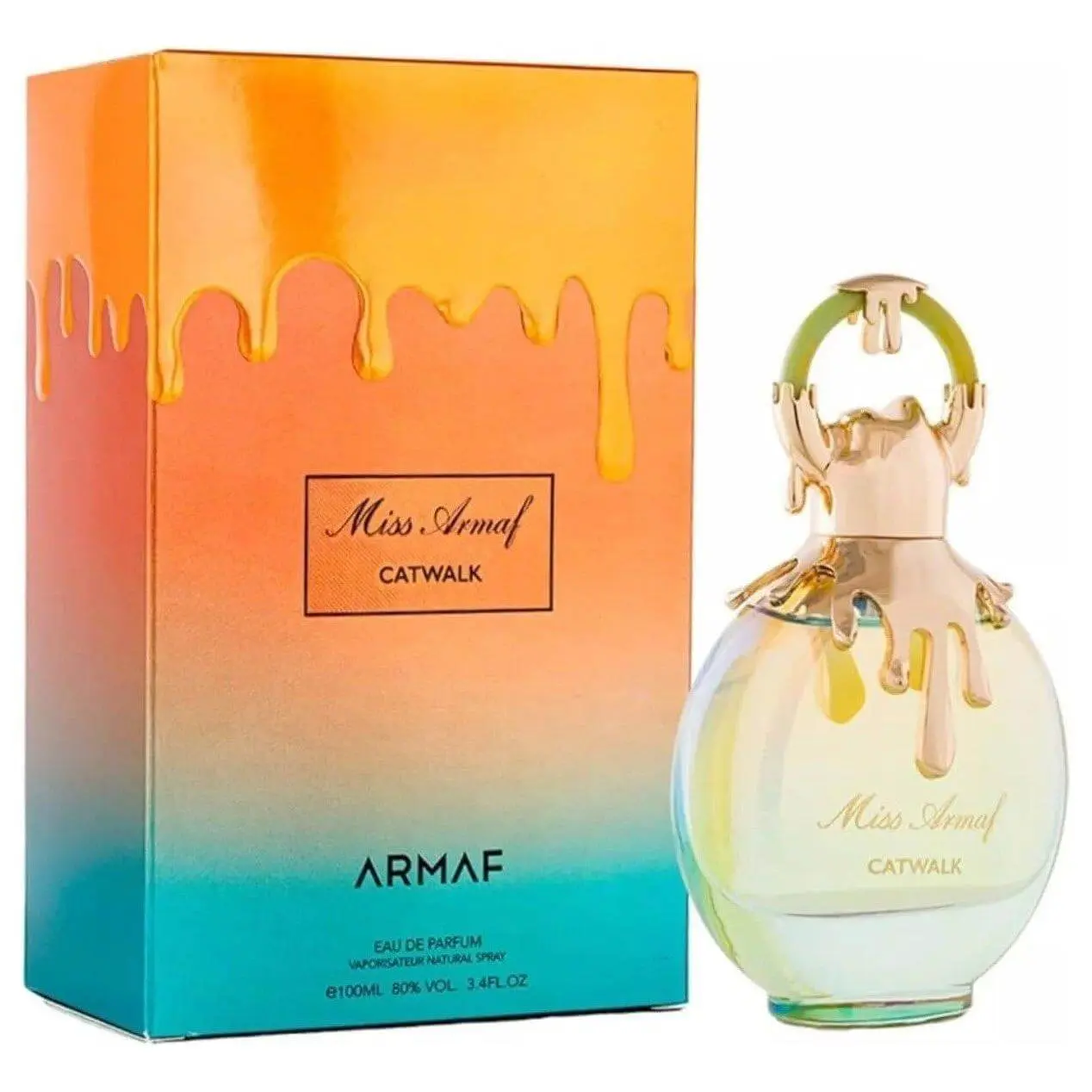 Armaf Miss Armaf Catwalk Women's EDP - Elegant, Perfumed, Citrus-Infused Full-Size Fragrance, Aromatic Fruity Scent with Fresh Citrus Notes, 3.4 fl oz Perfume in New Packaging, Elegant Women's Fragrance, Perfumed Women's Fragrance