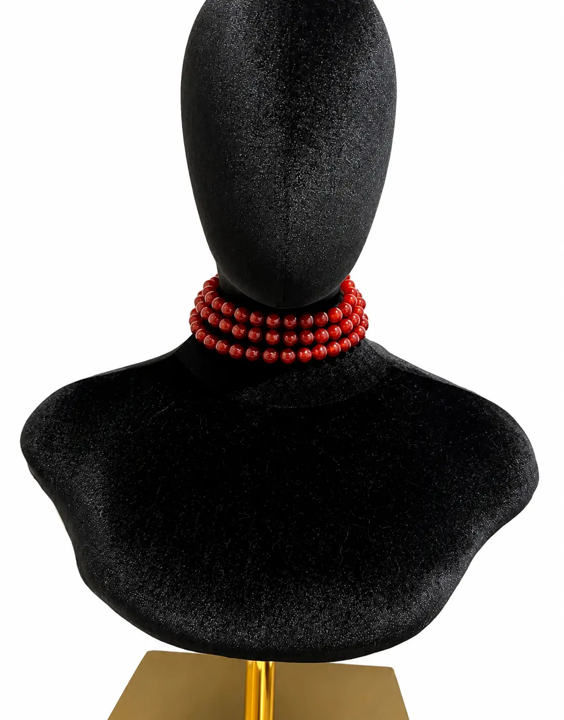 8MM 108CM Long RED Agate Necklace