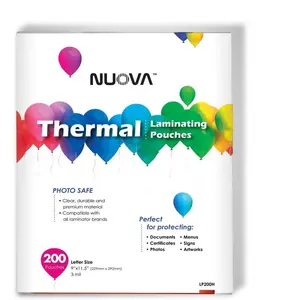 Premium Thermal Laminating Pouches, 9" x 11.5" Letter Size 3 mil, 200 Pack (LP200H)