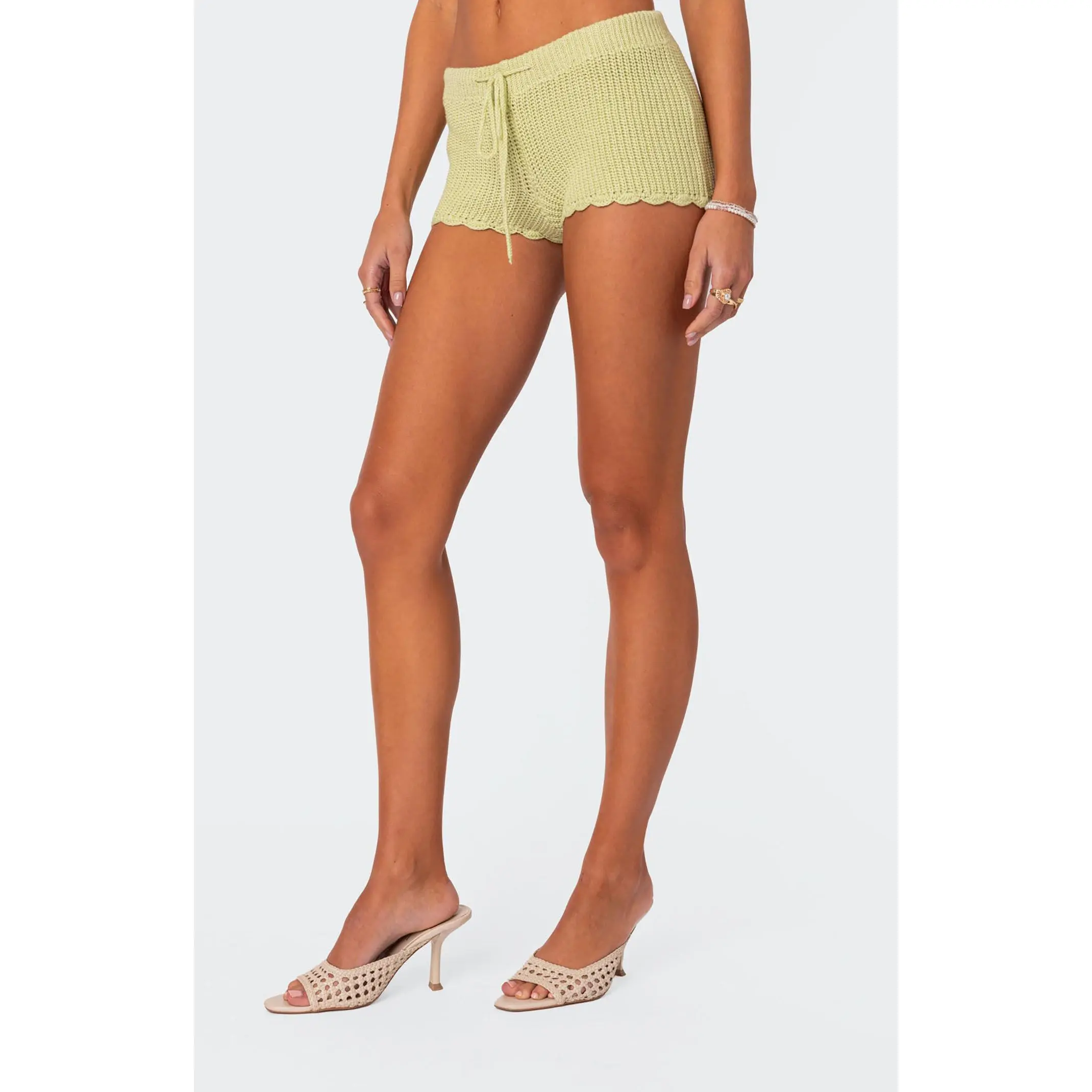 Edikted Women's Danika Crochet Shorts